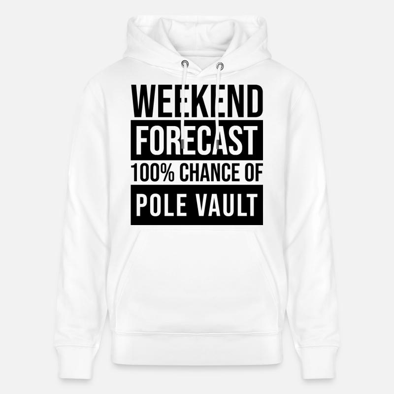 saut à la perche - Sweat à capuche bio CRUISER Stanley/Stella Unisexe - blanc