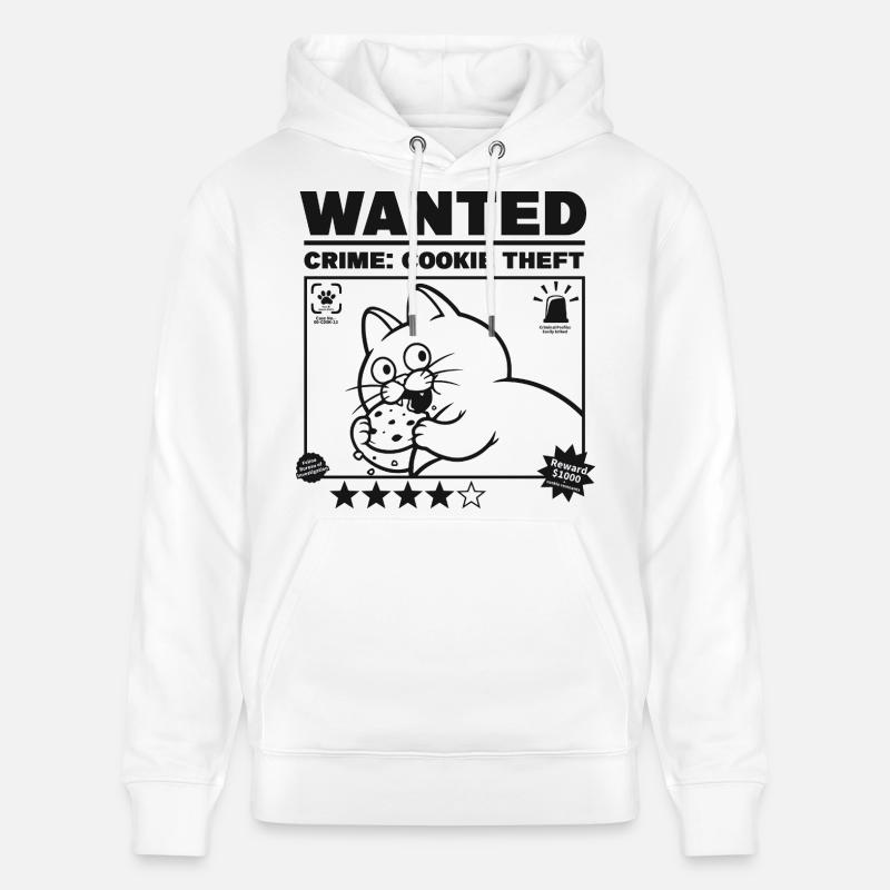 Chat affiche de recherche - Sweat à capuche bio CRUISER Stanley/Stella Unisexe - blanc