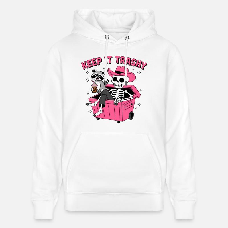 Raton laveur Halloween - Sweat à capuche bio CRUISER Stanley/Stella Unisexe - blanc