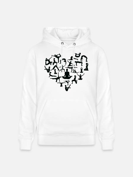 Yoga Meditation Spa Namaste - Stanley/Stella CRUISER Unisex Organic Hoodie - white