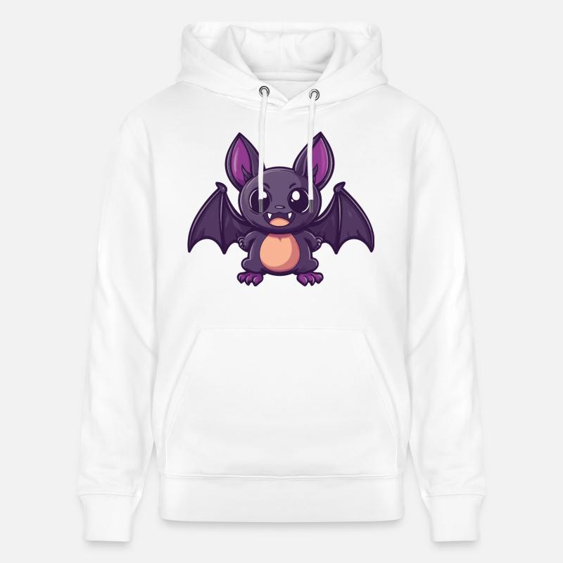 Fledermaus Halloween Lustig Comic - Stanley/Stella Unisex Bio-Hoodie CRUISER  - Weiß