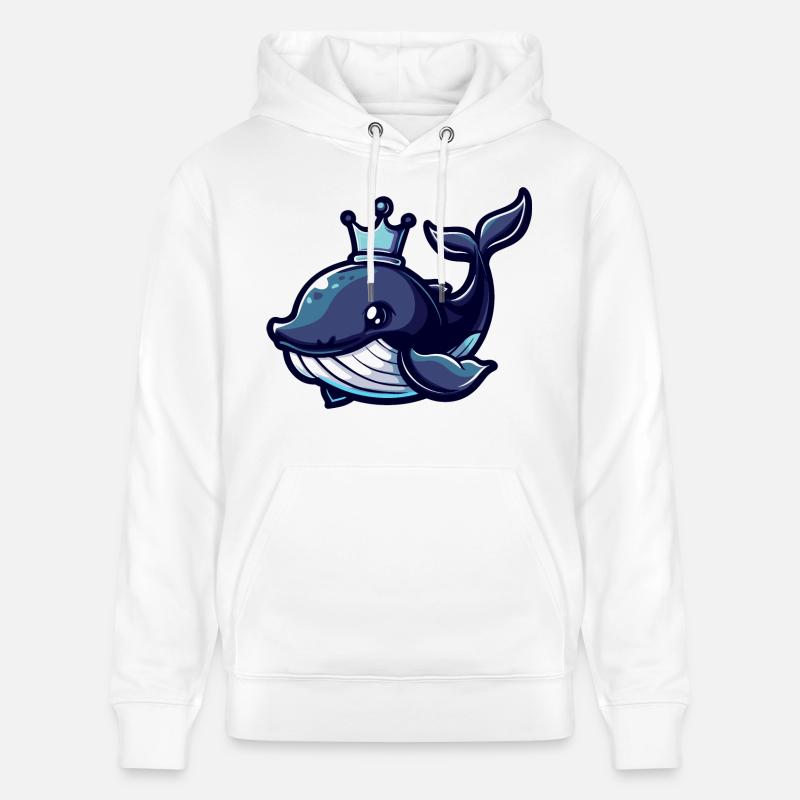 Wal Comic Krone - Stanley/Stella Unisex Bio-Hoodie CRUISER  - Weiß