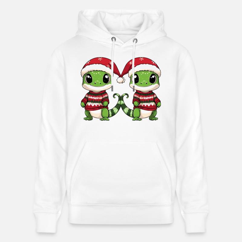 L’équipe de Noël Lizard - Sweat à capuche bio CRUISER Stanley/Stella Unisexe - blanc