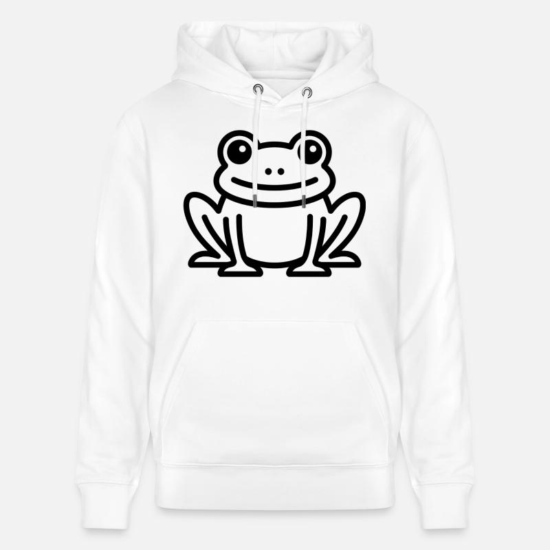 crapaud - Sweat à capuche bio CRUISER Stanley/Stella Unisexe - blanc