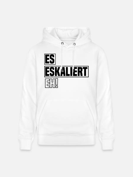 es eskaliert eh - Stanley/Stella Unisex Bio-Hoodie CRUISER  - Weiß