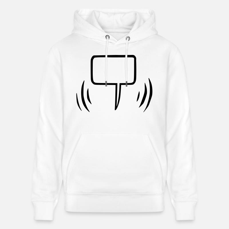 Bulle vide - Sweat à capuche bio CRUISER Stanley/Stella Unisexe - blanc