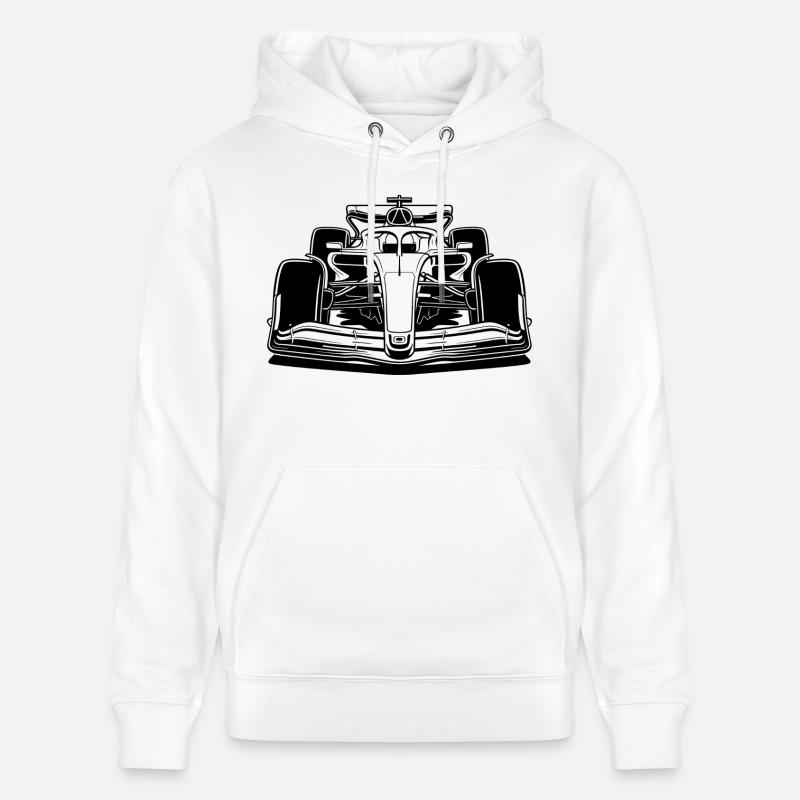 Voiture de Course - Sweat à capuche bio CRUISER Stanley/Stella Unisexe - blanc