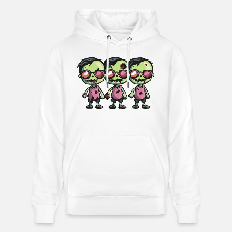 Zombies Halloween Cool - Sweat à capuche bio CRUISER Stanley/Stella Unisexe - blanc