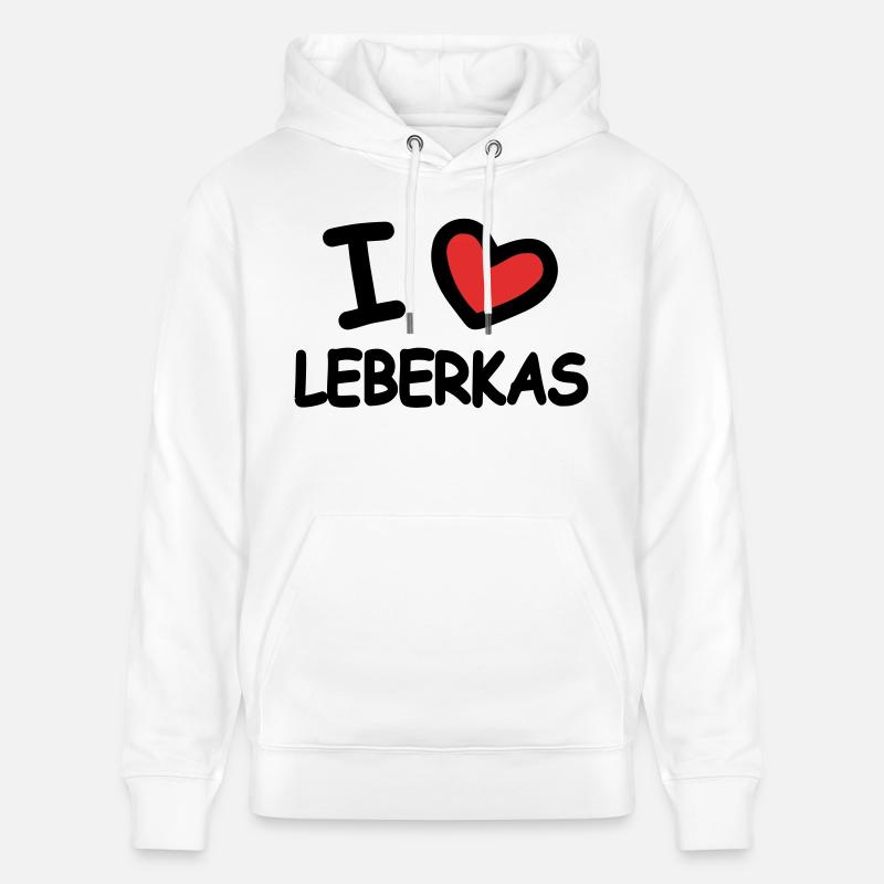 J’adore Leberkas - Sweat à capuche bio CRUISER Stanley/Stella Unisexe - blanc
