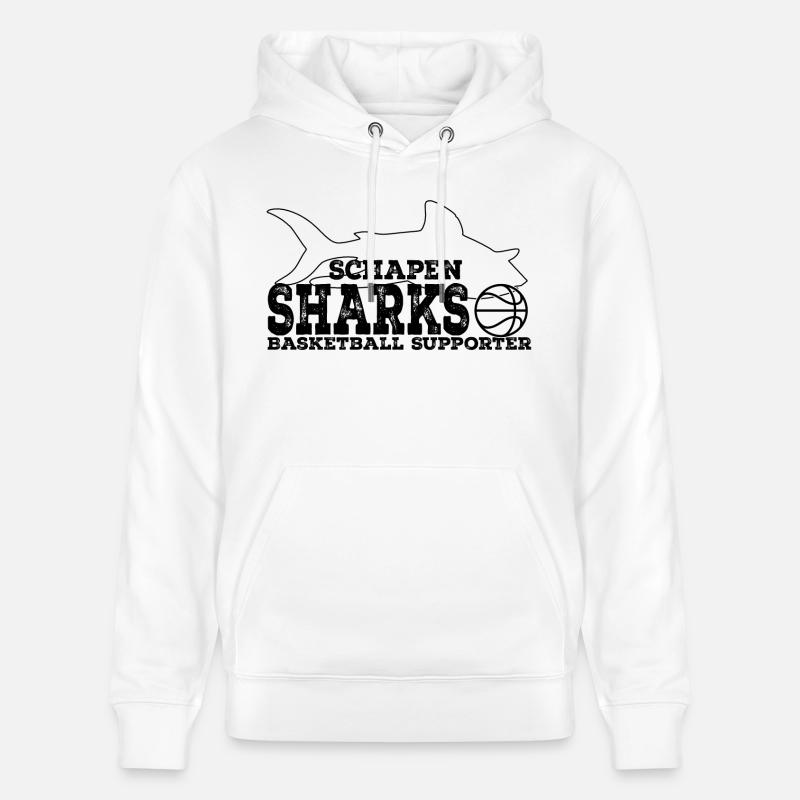 Sharks Supporter WHITE Rust - Stanley/Stella Unisex Bio-Hoodie CRUISER  - Weiß
