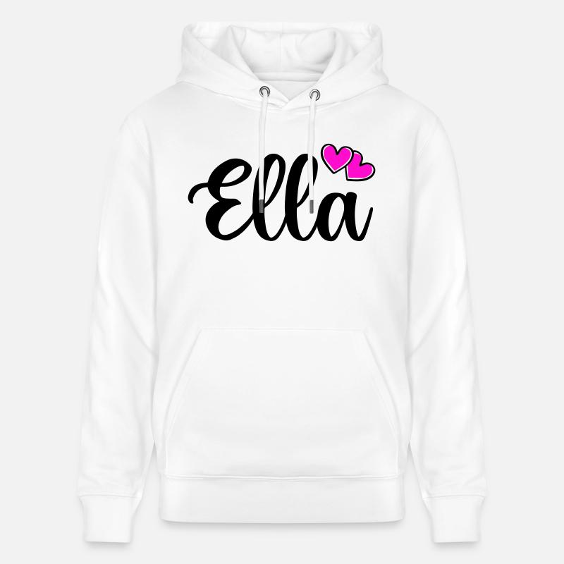 Nom d’Ella - Sweat à capuche bio CRUISER Stanley/Stella Unisexe - blanc