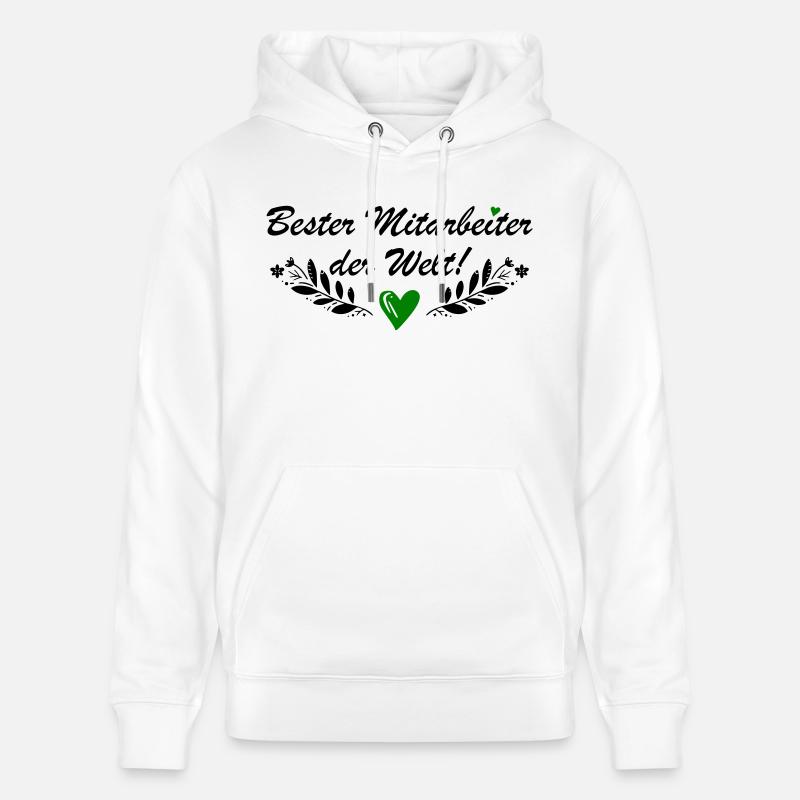 Bester Mitarbeiter der Welt - Stanley/Stella Unisex Bio-Hoodie CRUISER  - Weiß