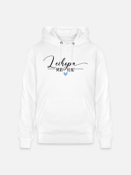 Leihopa mit Herz - Stanley/Stella Unisex Bio-Hoodie CRUISER  - Weiß