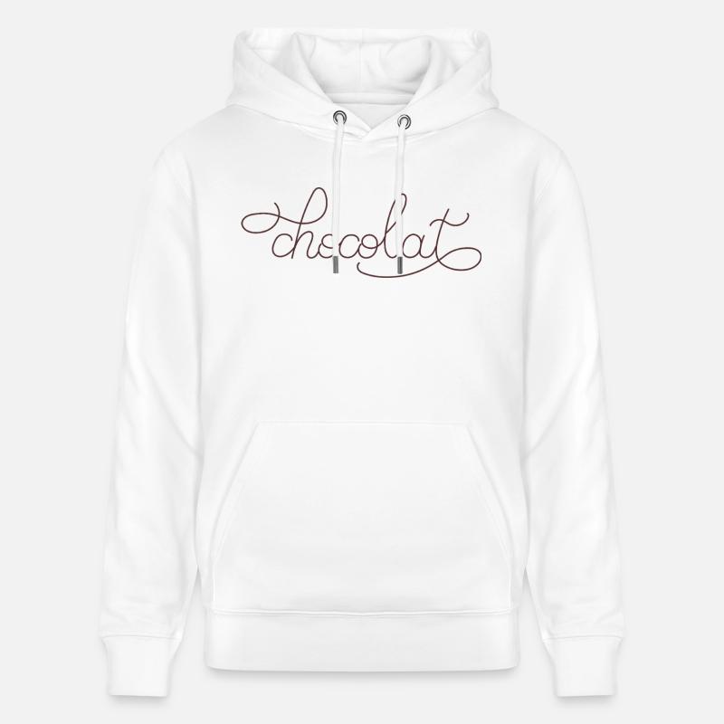 chocolat - Sweat à capuche bio CRUISER Stanley/Stella Unisexe - blanc