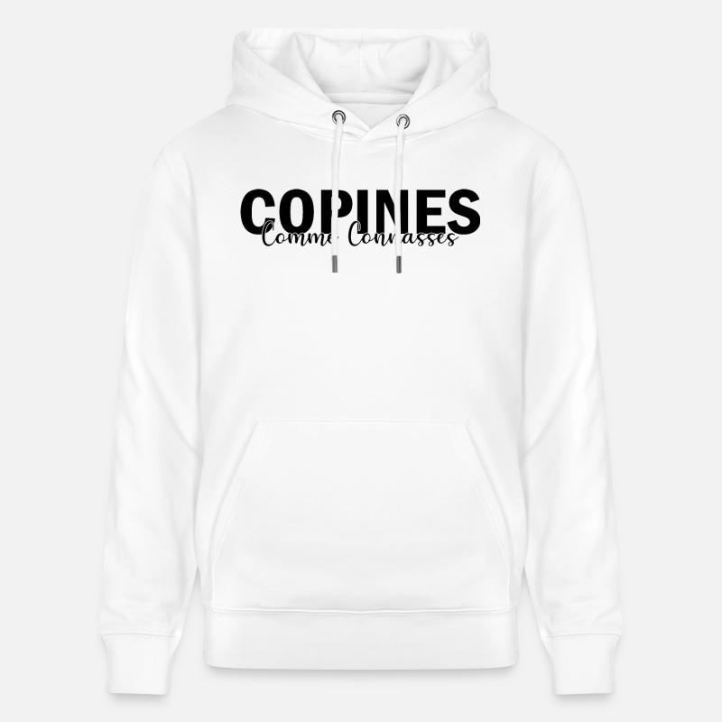 copines comme connasses - Sweat à capuche bio CRUISER Stanley/Stella Unisexe - blanc