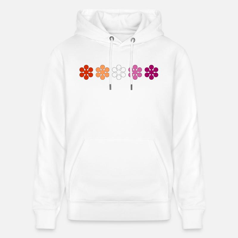 Fierté lesbienne subtile - Sweat à capuche bio CRUISER Stanley/Stella Unisexe - blanc