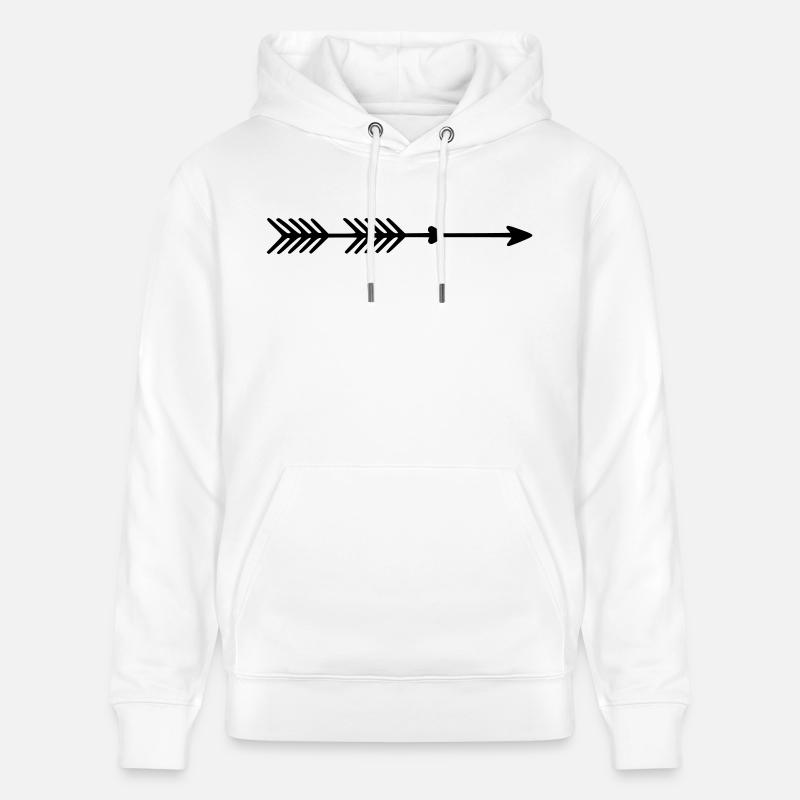 Pfeil rechts - Stanley/Stella Unisex Bio-Hoodie CRUISER  - Weiß