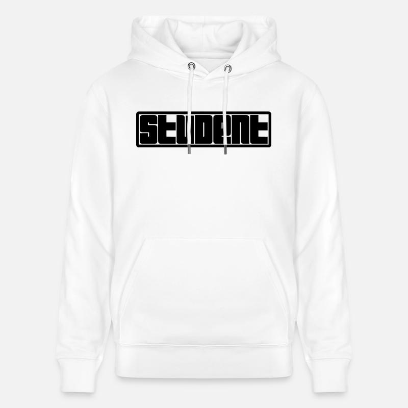 Logo de l’étudiant - Sweat à capuche bio CRUISER Stanley/Stella Unisexe - blanc