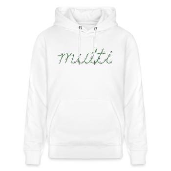 Mutti Garten-Skript - Stanley/Stella Unisex Bio-Hoodie CRUISER  - Weiß - Vorne - Alina (178cm) & Michal (187cm)