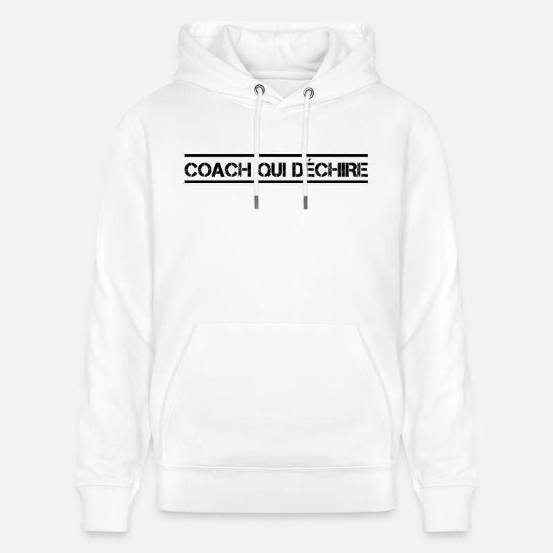 Coach Qui Déchire - Sweat à capuche bio CRUISER Stanley/Stella Unisexe - blanc
