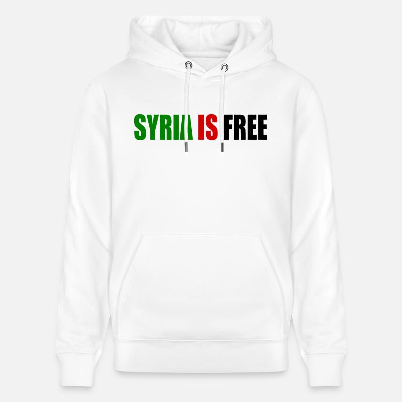 Syrie - La Syrie est libre - Sweat à capuche bio CRUISER Stanley/Stella Unisexe - blanc