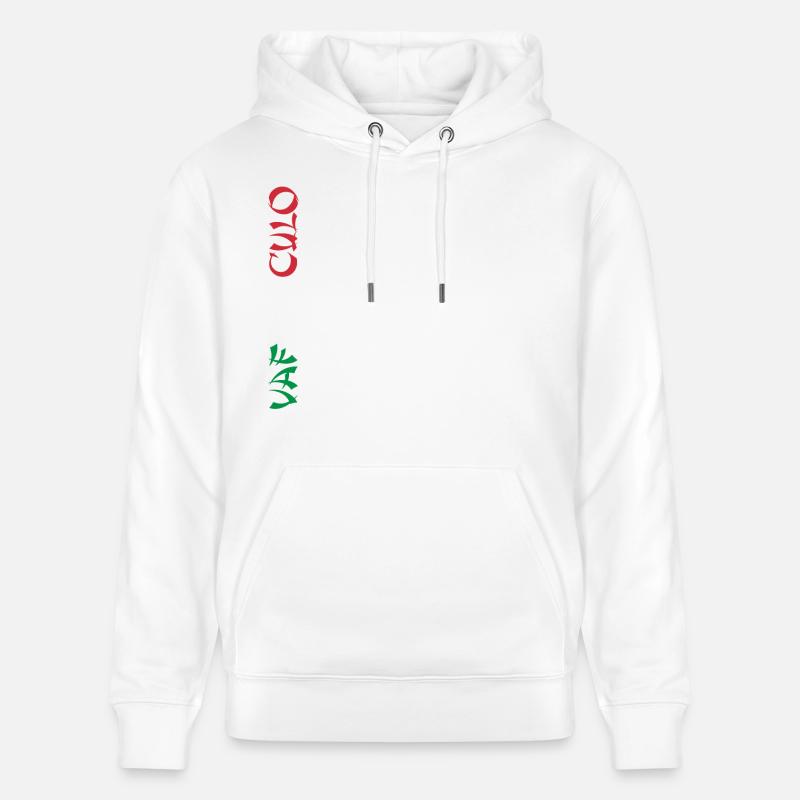 Italie Vaffanculo italien - Sweat à capuche bio CRUISER Stanley/Stella Unisexe - blanc