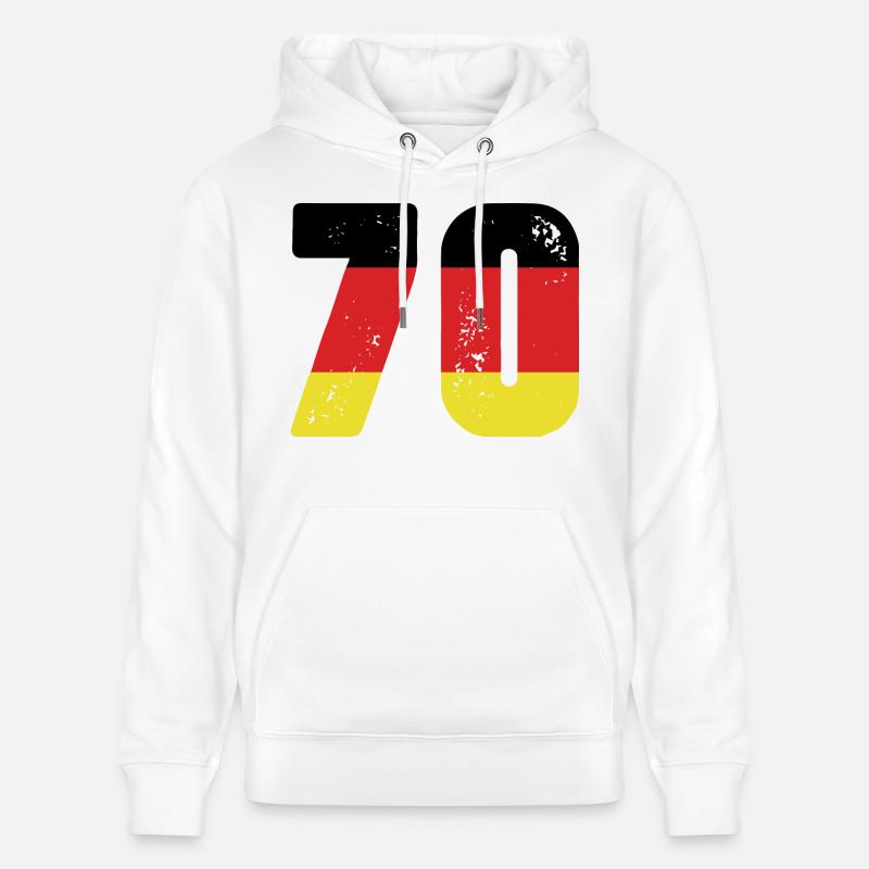70 Numéro Jersey Allemagne - Sweat à capuche bio CRUISER Stanley/Stella Unisexe - blanc