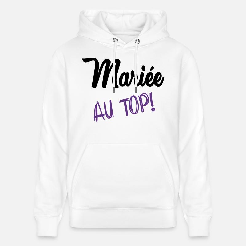 FUTURE MARIEE. EVJF. MARIEE - Sweat à capuche bio CRUISER Stanley/Stella Unisexe - blanc
