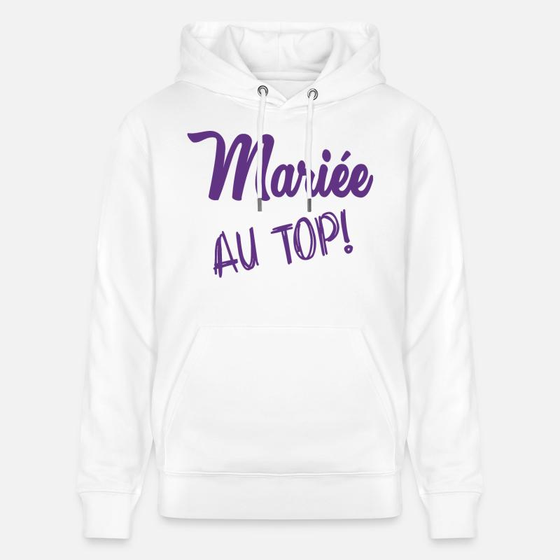 MARIEE. FUTURE MARIEE. EVJF - Sweat à capuche bio CRUISER Stanley/Stella Unisexe - blanc