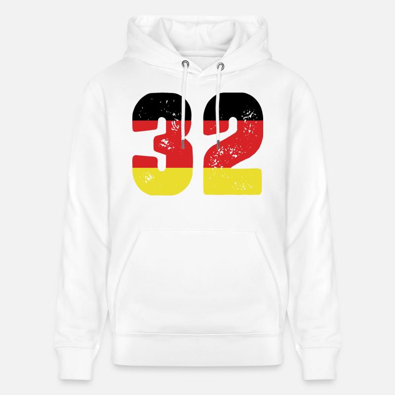 Maillot 32 numéros Allemagne - Sweat à capuche bio CRUISER Stanley/Stella Unisexe - blanc