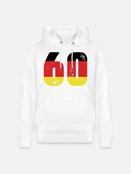 60 Numéro Jersey Allemagne - Sweat à capuche bio CRUISER Stanley/Stella Unisexe - blanc