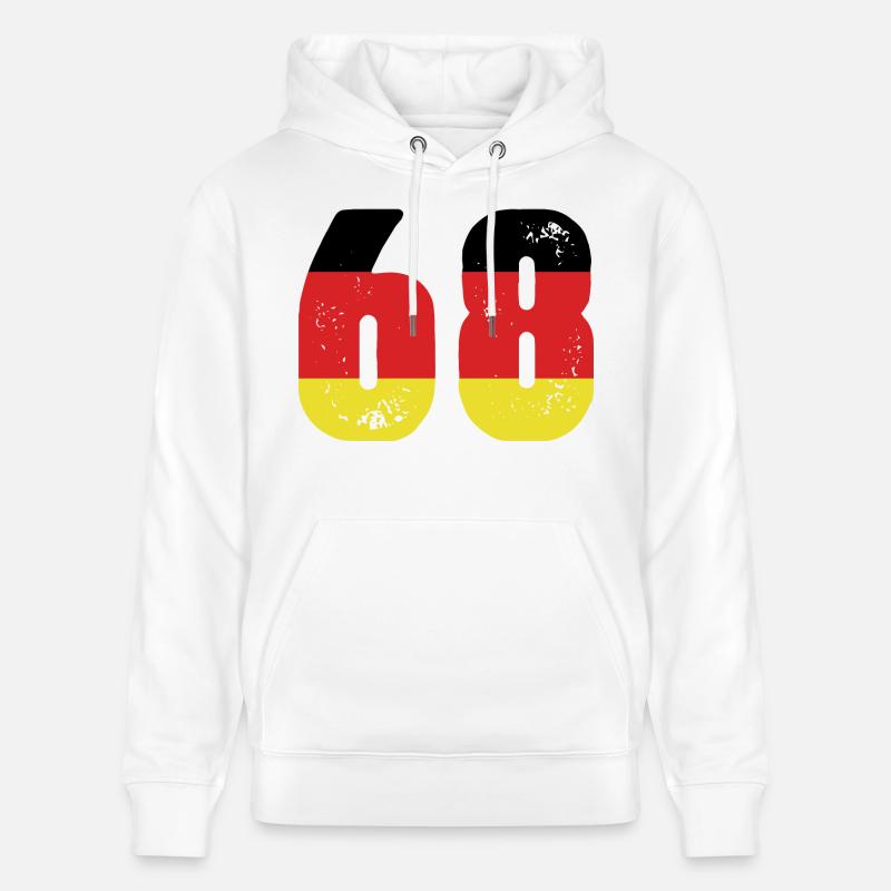 68 Numéro Jersey Allemagne - Sweat à capuche bio CRUISER Stanley/Stella Unisexe - blanc