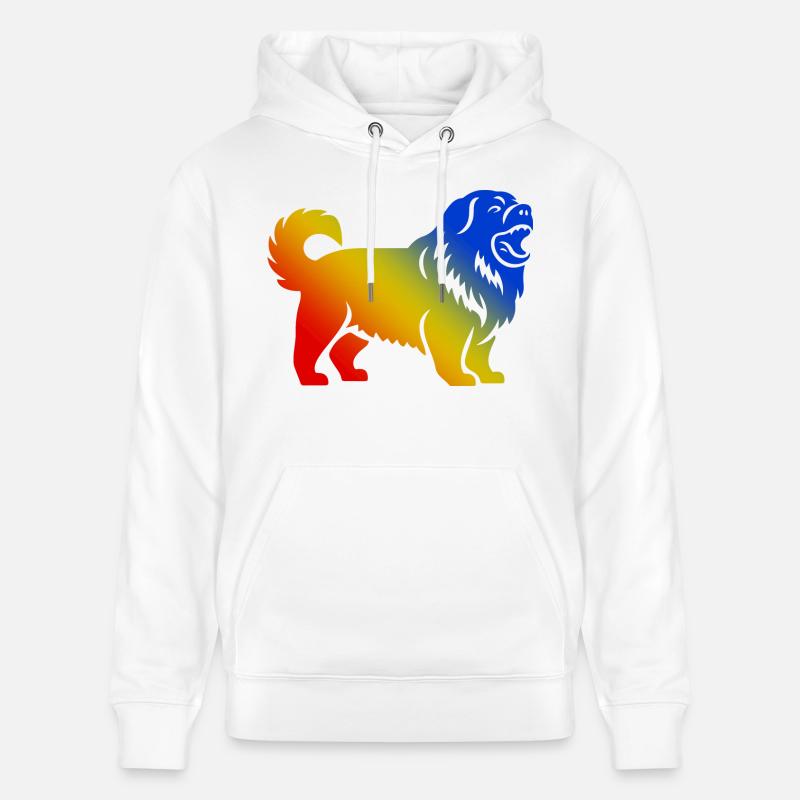 Chien Chow Chow - Sweat à capuche bio CRUISER Stanley/Stella Unisexe - blanc