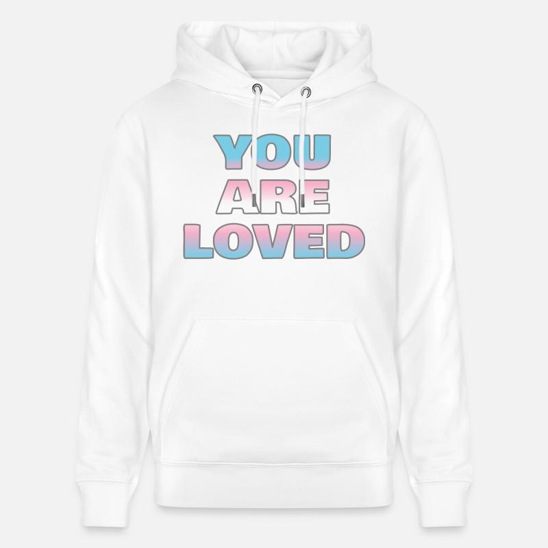 Vous êtes aimés - Sweat à capuche bio CRUISER Stanley/Stella Unisexe - blanc