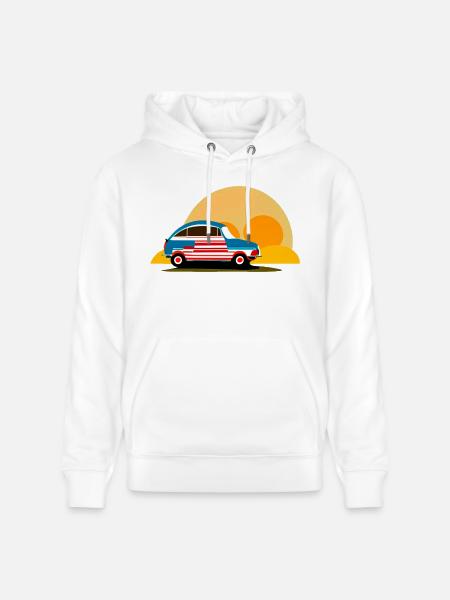 into the sunset - Stanley/Stella CRUISER Unisex Organic Hoodie - white