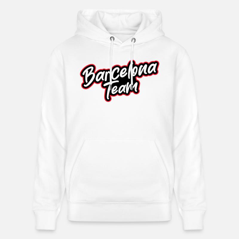 L’équipe de Barcelone - Sweat à capuche bio CRUISER Stanley/Stella Unisexe - blanc