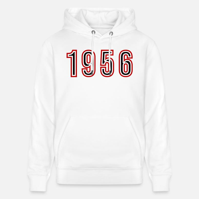 1956 Numéro de l’année - Sweat à capuche bio CRUISER Stanley/Stella Unisexe - blanc