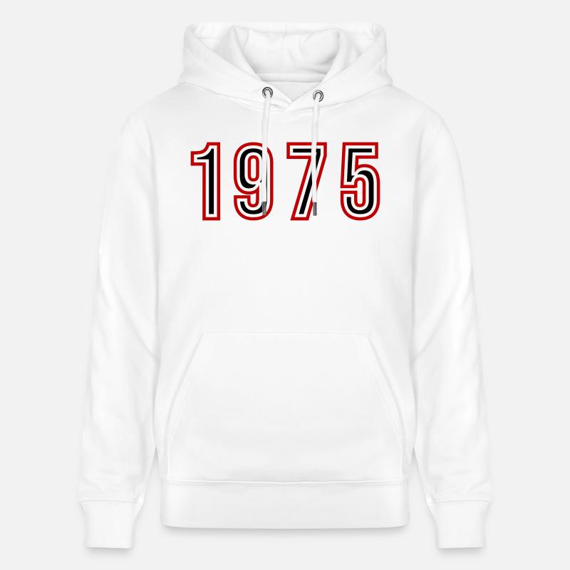 1975 Numéro de l’année - Sweat à capuche bio CRUISER Stanley/Stella Unisexe - blanc