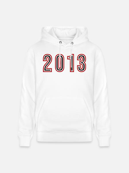 2010 Year Number - Stanley/Stella CRUISER Unisex Organic Hoodie - white