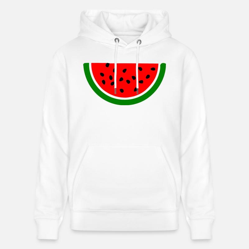 Pastèque - Sweat à capuche bio CRUISER Stanley/Stella Unisexe - blanc