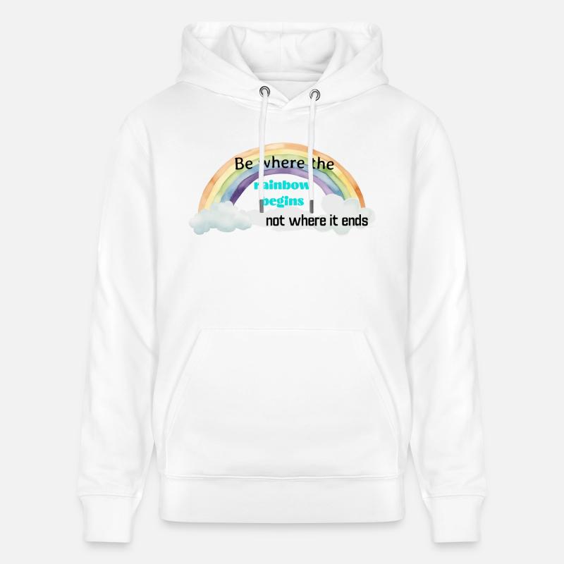 Rainbow - Stanley/Stella Unisex Bio-Hoodie CRUISER  - Weiß