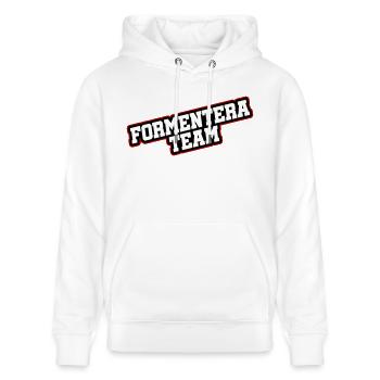 Formentera Team - Stanley/Stella CRUISER Unisex Organic Hoodie - white - Front - Alina (178cm) & Michal (187cm)