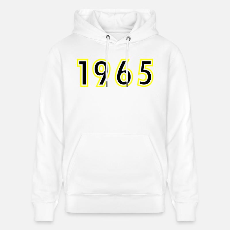 1965 Année Anniversaire - Sweat à capuche bio CRUISER Stanley/Stella Unisexe - blanc