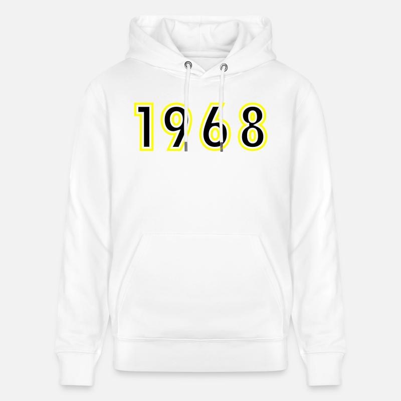 1968 Année Anniversaire - Sweat à capuche bio CRUISER Stanley/Stella Unisexe - blanc