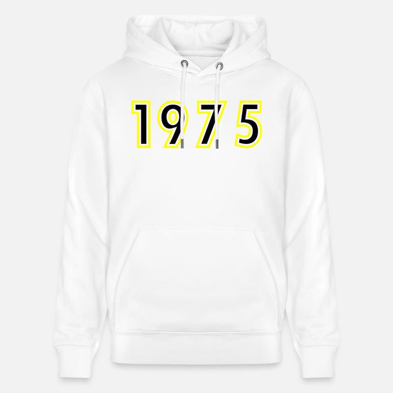 1975 Année Anniversaire - Sweat à capuche bio CRUISER Stanley/Stella Unisexe - blanc