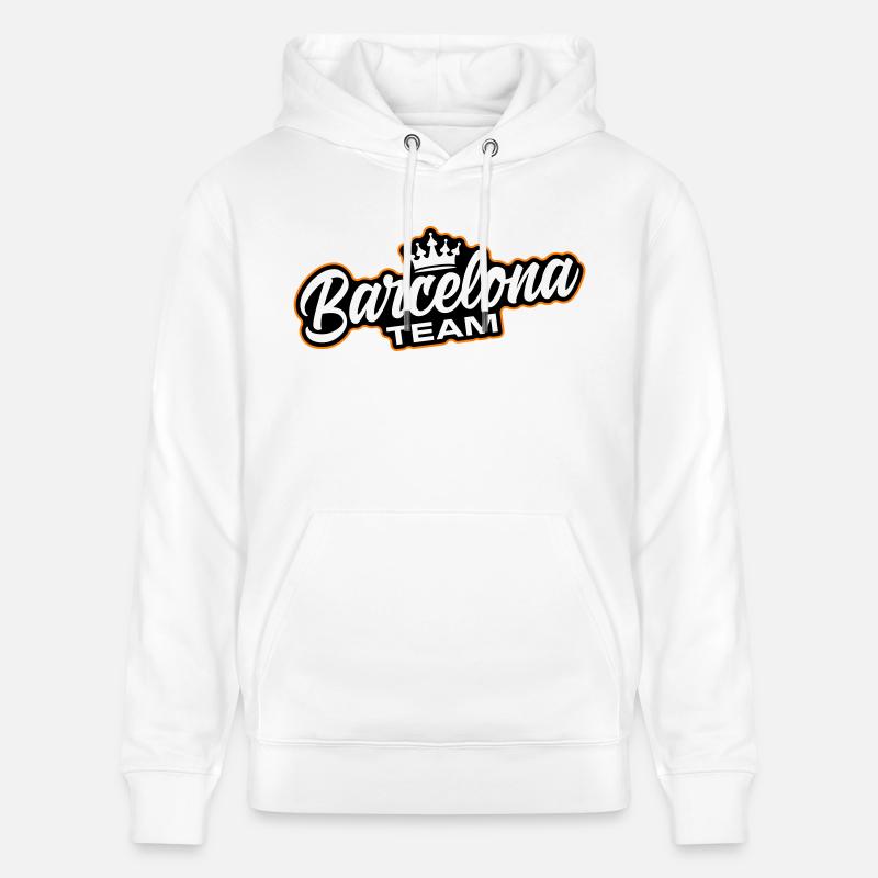 L’équipe de Barcelone - Sweat à capuche bio CRUISER Stanley/Stella Unisexe - blanc