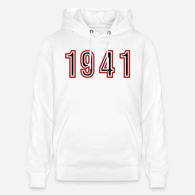 1941 Numéro de l’année - Sweat à capuche bio CRUISER Stanley/Stella Unisexe - blanc