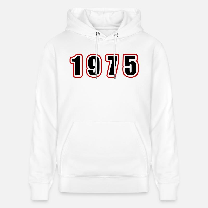 1975 Année Anniversaire - Sweat à capuche bio CRUISER Stanley/Stella Unisexe - blanc