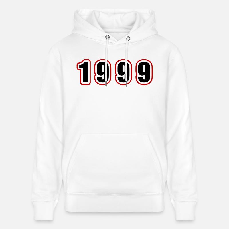 1999 Année Anniversaire - Sweat à capuche bio CRUISER Stanley/Stella Unisexe - blanc