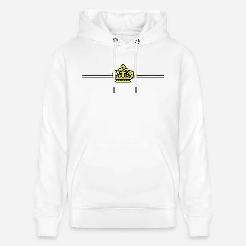 Icône de la couronne - Sweat à capuche bio CRUISER Stanley/Stella Unisexe - blanc